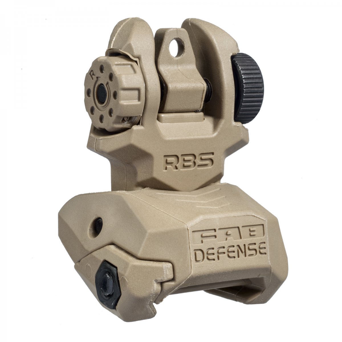 FAB Defense RBS Tactical Flip-Up Rear Sight - FDE