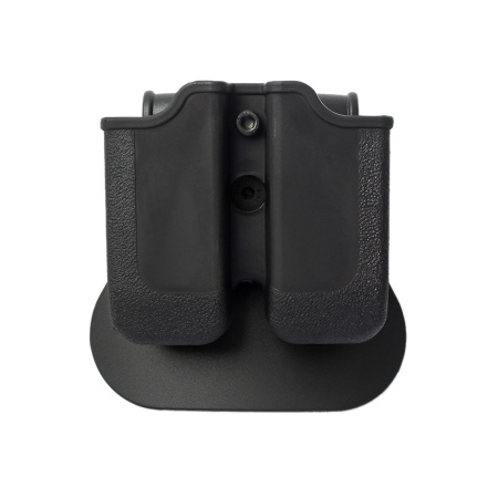 IMI Defense Polymer Double Magazine Pouch for Glock 17/19/etc., Beretta PX4 Storm, H&K P30/VP9 - Black