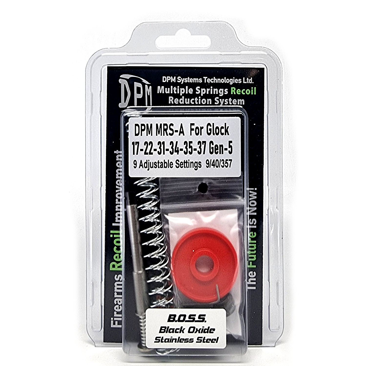 Vratná pružina DPM pro Glock 17, 22, 31, 34, 35, 37 (GEN 5) BOSS (9 uživatelských nastavení)