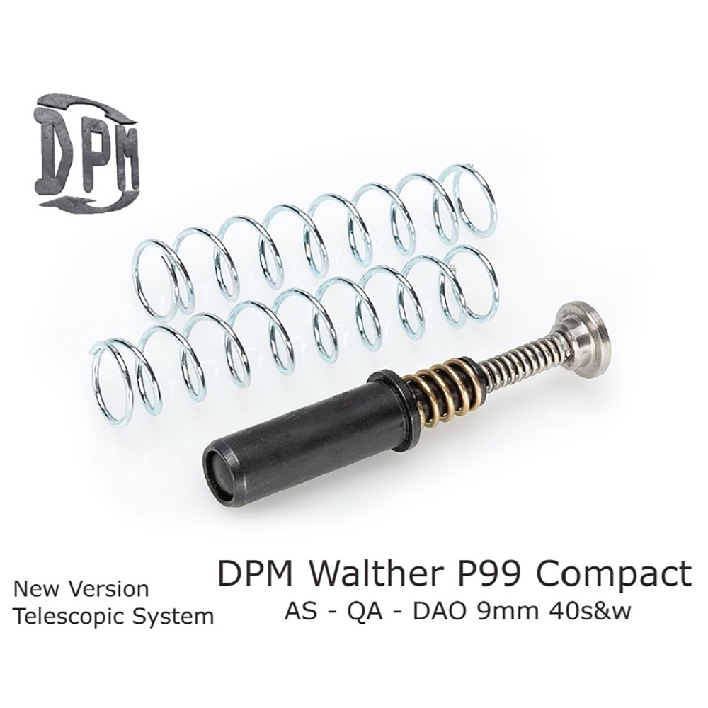 Teleskopická vratná pružina DPM pro Walther P99 Compact (AS QA DAO) (9mm - 40S&W)