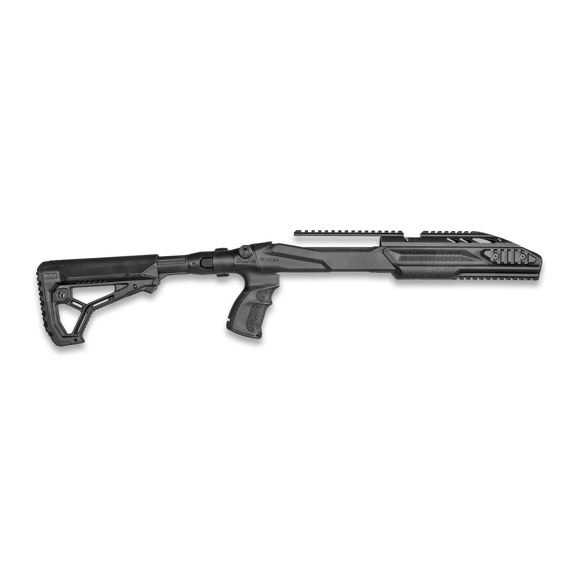 FAB M4 PRO R10/22 Stock Set with Upper Rail for Ruger 10/22 - Black