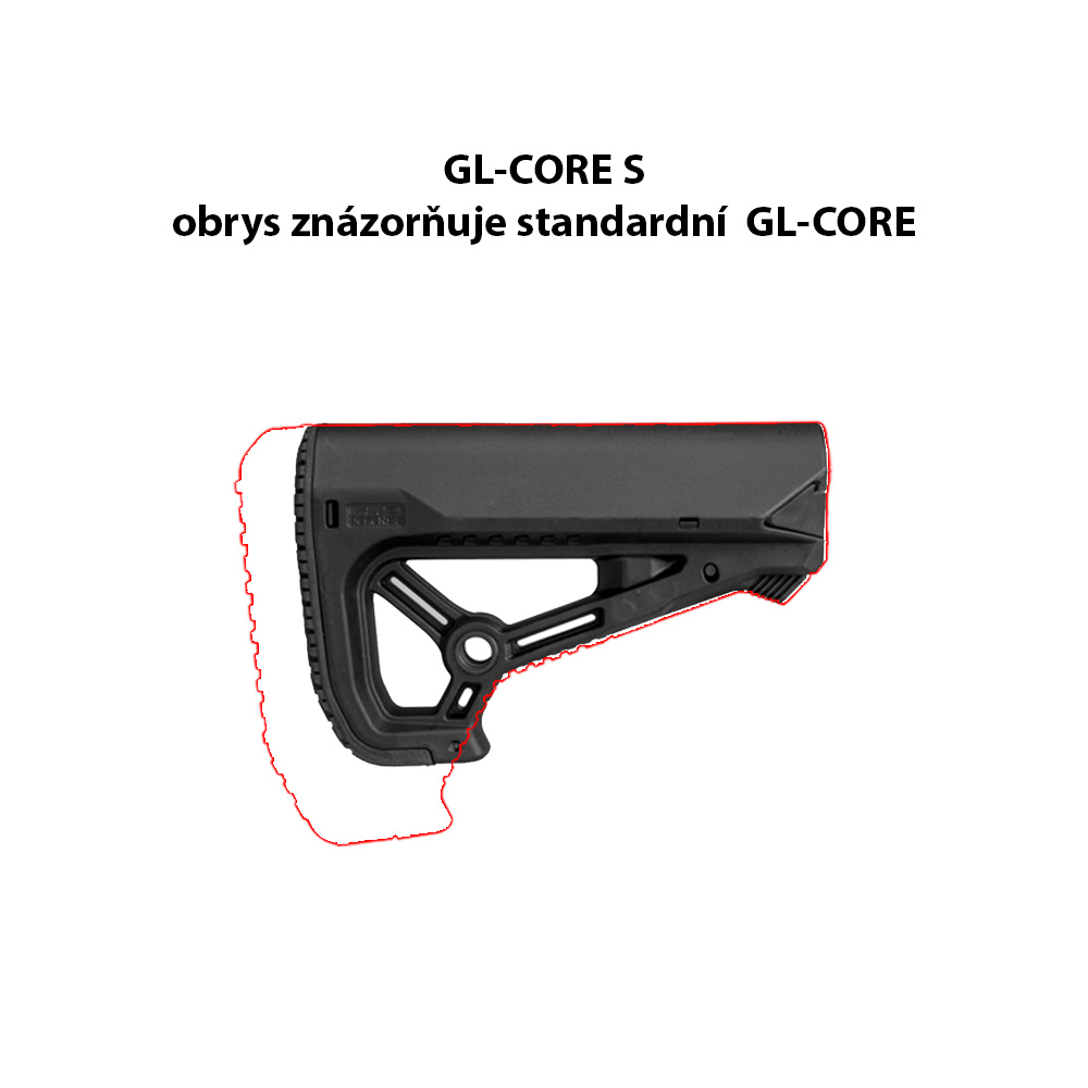 FAB GL-CORE S Compact Stock - Black