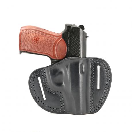 Vnější kožené opaskové pouzdro pro Makarov tmavé