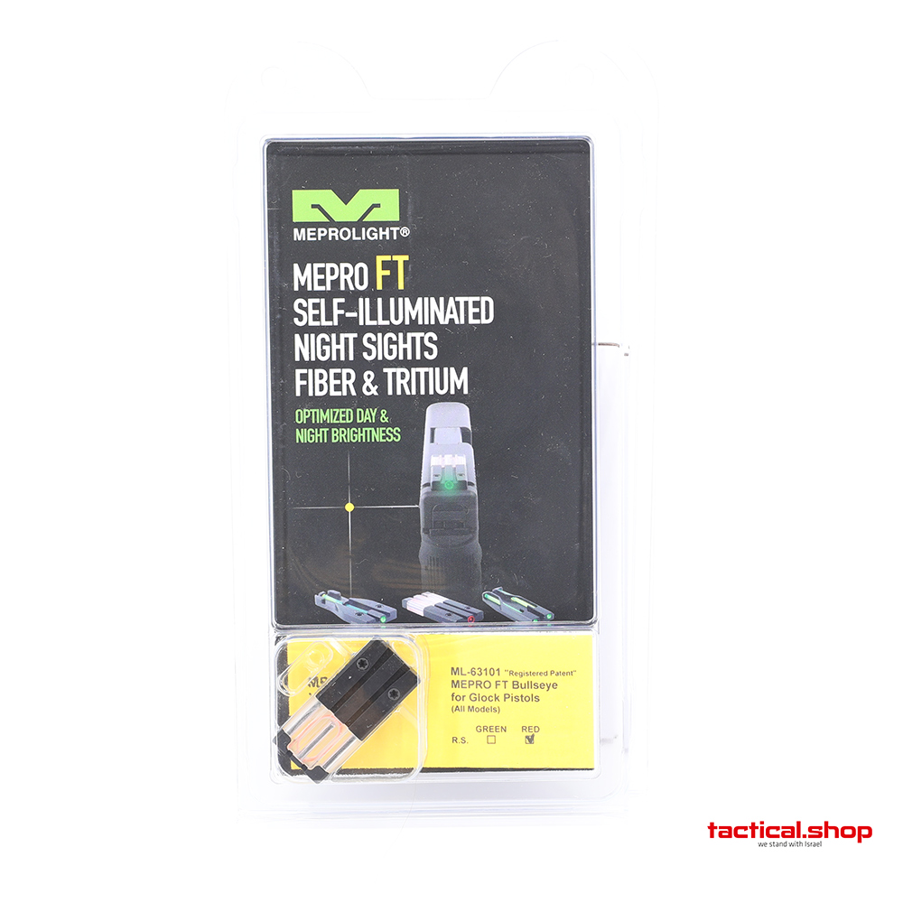 Meprolight FT Bullseye Glock Standard and Slimline (ne pro verzi MOS) - Red