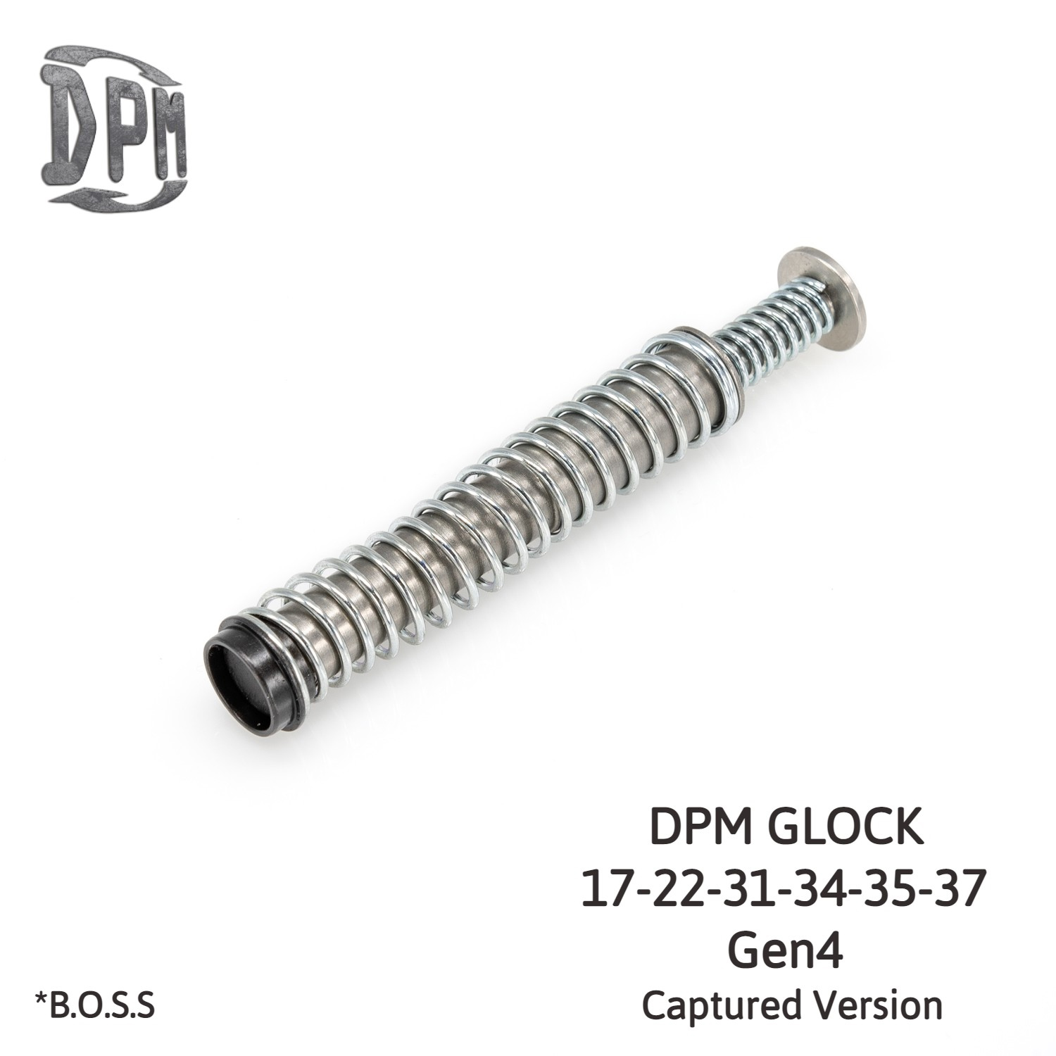 Vratná pružina DPM pro Glock 17, 22, 31, 34, 35, 37 GEN 4 Black Oxide (BOSS) (Captured)