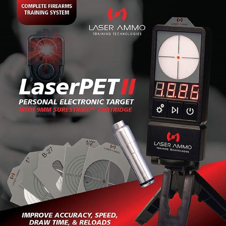 Laser Ammo LaserPET II + SureStrike 9mm Cartridge