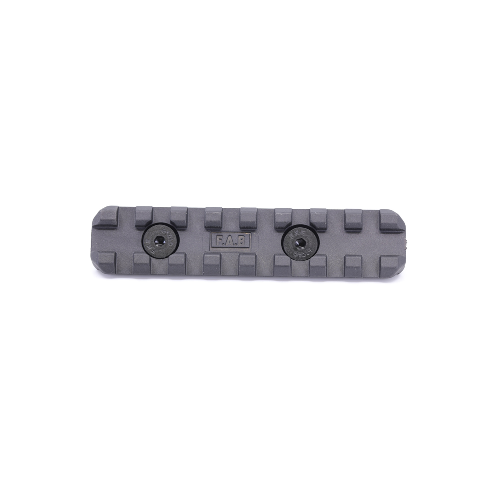 FAB MA-3 Polymer M-LOK to Picatinny Adapter (8 Slots, See-Through) - Black