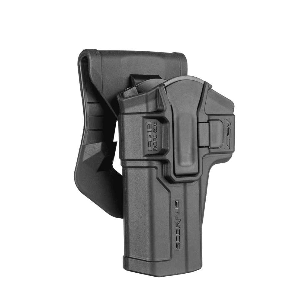 Polymerové pouzdro Scorpus pro (Glock 20, 21, 29, 30, 40) bez pojistky (pádlo) pro leváka černé