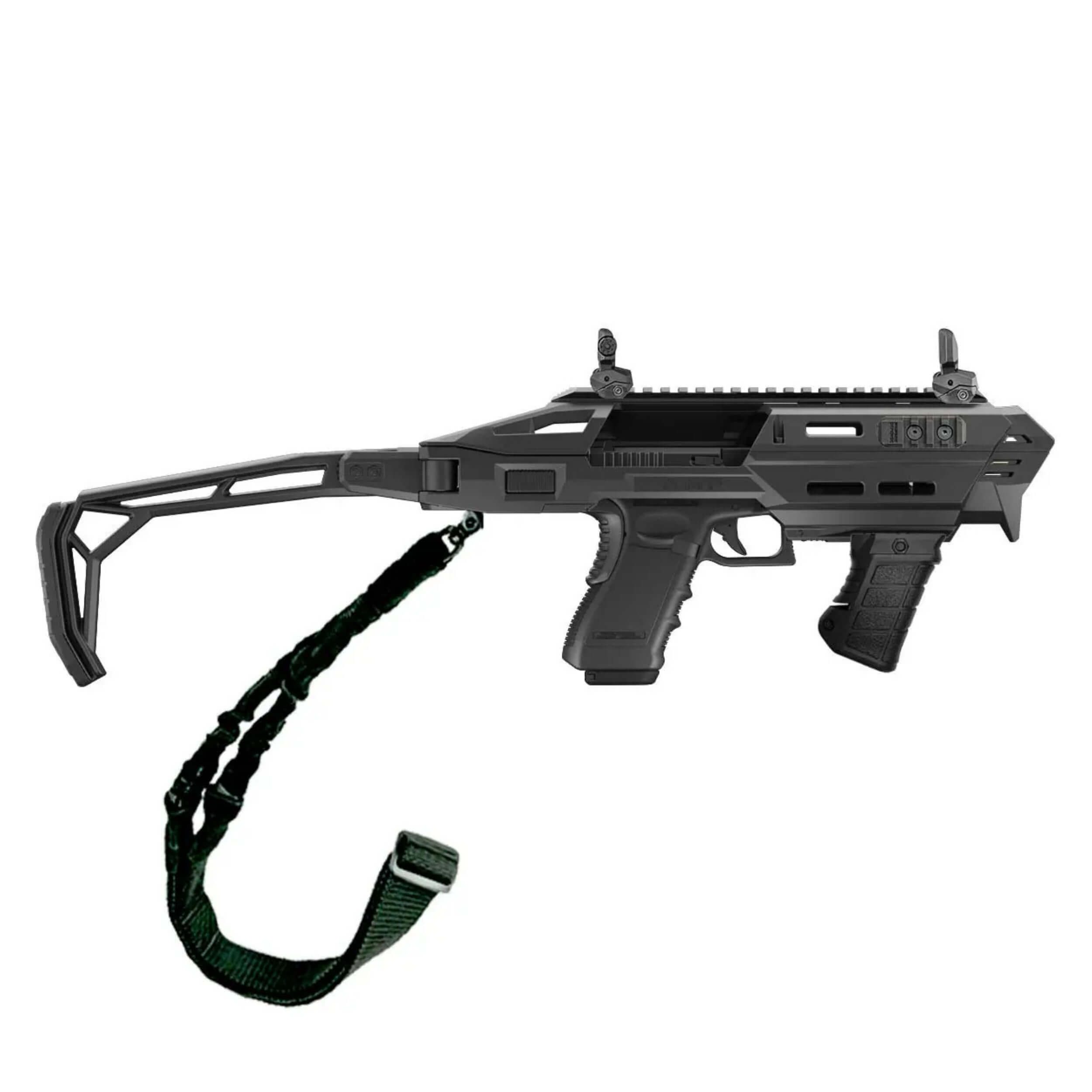 Polymerová konverze AMP PRO s horním railem pro Glock 17/19 černá