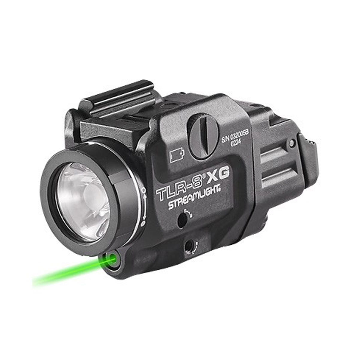 Taktická LED svítilna Streamlight TLR-8 X se zeleným laserem, 500 lm