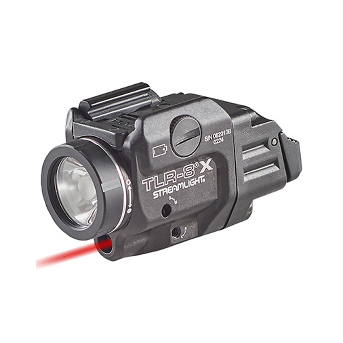Taktická LED svítilna Streamlight TLR-8 X s červeným laserem, 500 lm