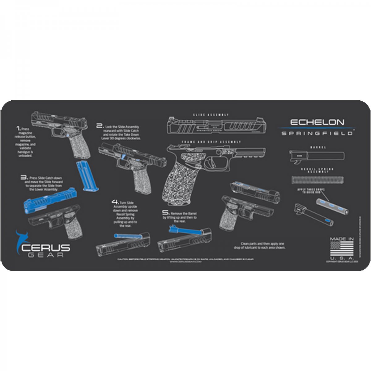 Springfield Echelon Instructional Gun Mat