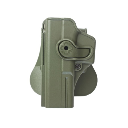 Polymerové pouzdro IMI Defense pro Glock 17/22/31 pro leváka s pádlem - zelené