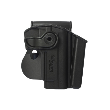 IMI Defense Polymer Retention Gun Holster Level 2 with Integrated Magazine Pouch for Sig Sauer Mosquito