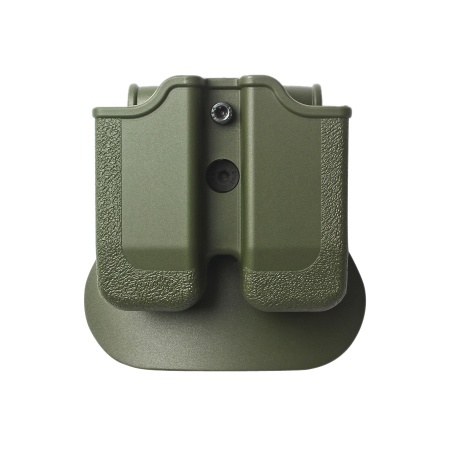MP03 - polymerové pouzdro IMI Defense na 2 zásobníky (Beretta, Browning, Colt, CZ, EAA, Keltec, Magnum, SW, Sig, Taurus, Walther) - zelené
