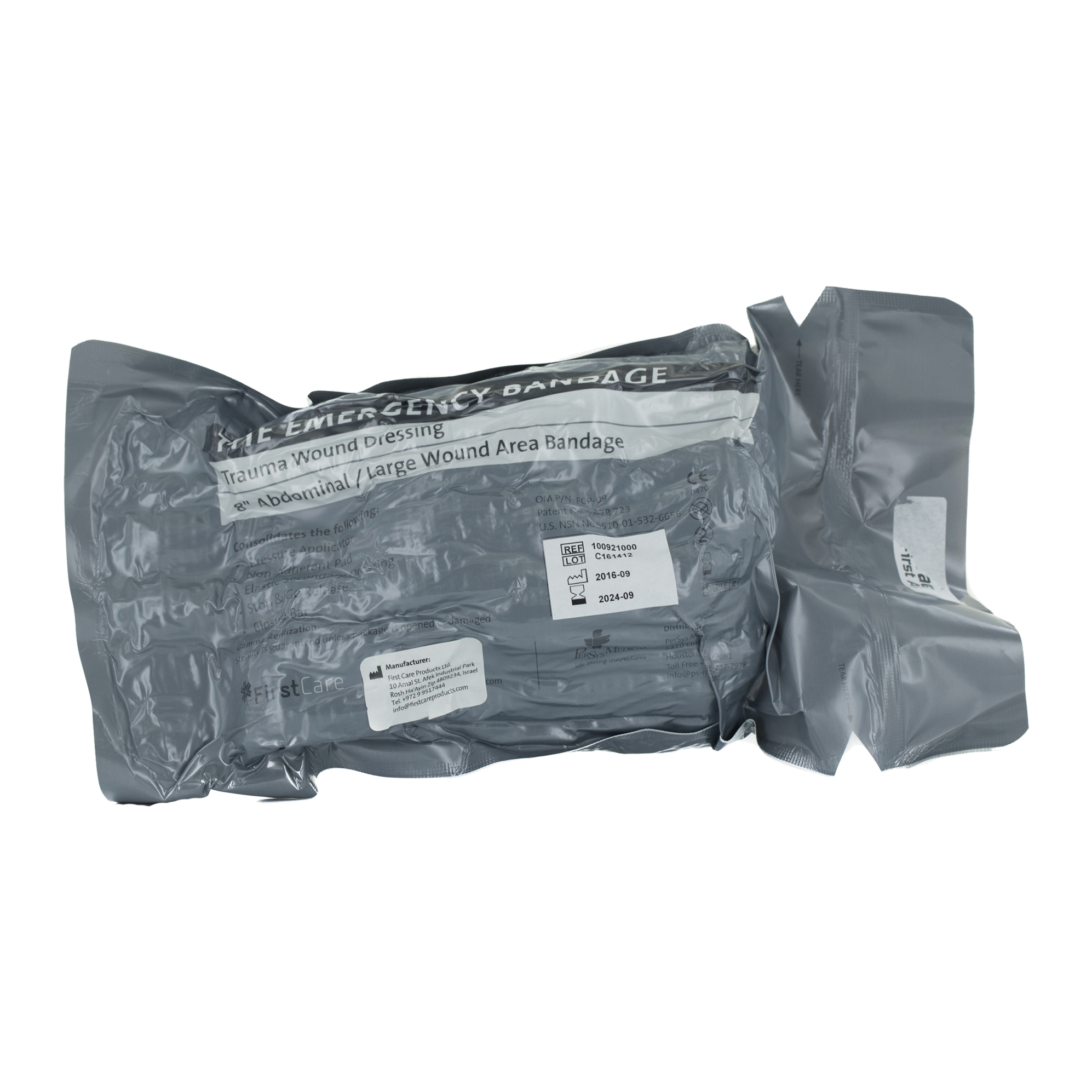 Izraelský tlakový obvaz FirstCare FCP09 - 30x30 cm (expirace 2030)