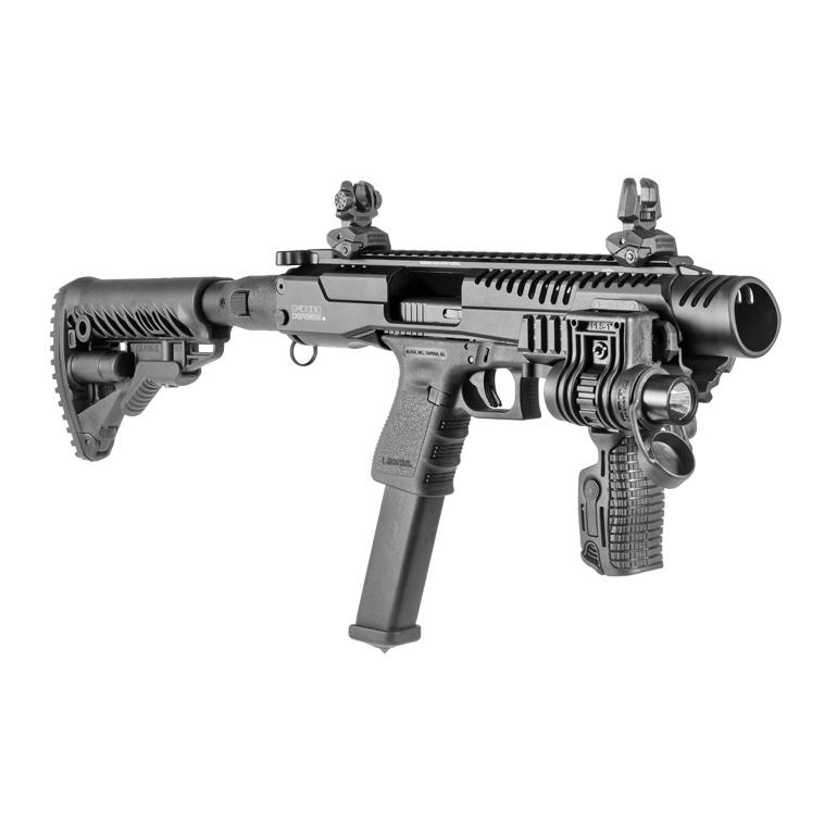 Karabinová konverze KPOS G2 pro Glock (17, 18, 19, 19X, 22, 23, 34, 35, 45) M4 pažba