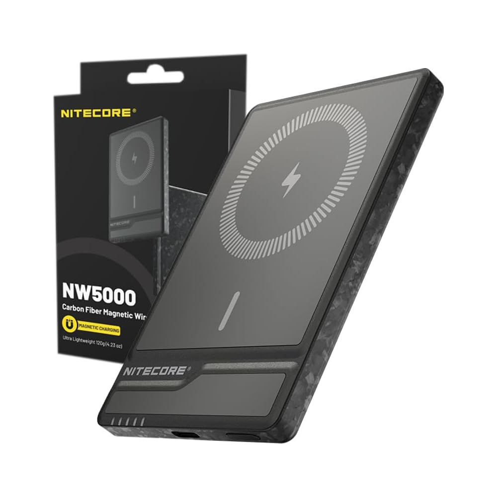 NW5000 powerbanka s bezdrátovým nabíjením, 5 000 mAh, USB-C