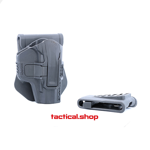 Scorpus Polymer Holster for Makarov - Right-Handed - No Retention (Paddle and Belt Loop) - Black