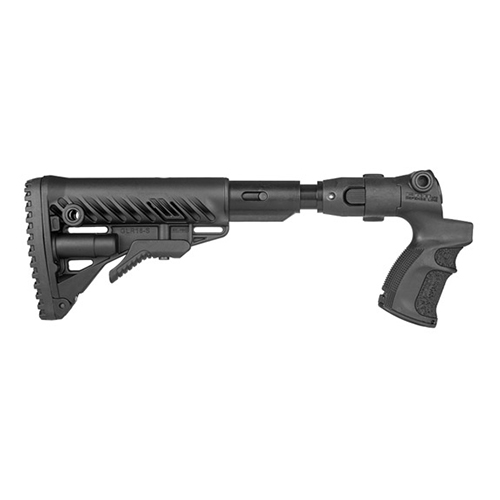 Teleskopická sklopná pažba s absorberem a pistolovou rukojetí pro Mossberg 500 černá