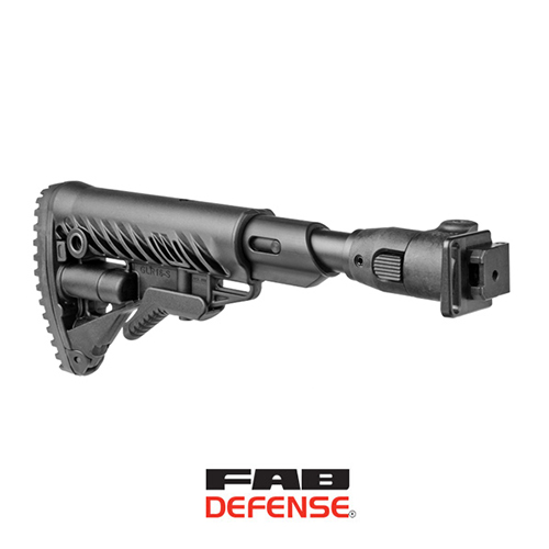 Folding Telescopic Stock with Recoil Absorber for AKS-74U Krinkov - Black