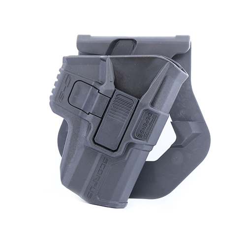 Scorpus Holster for Glock 17, 19 with Retention - Alternate Paddle (P) - Black