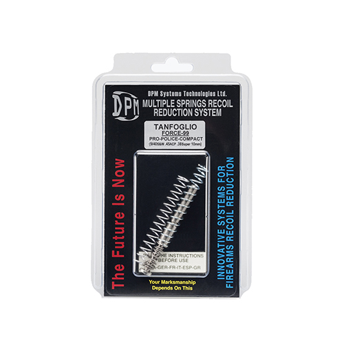 DPM Recoil Springs for TANFOGLIO Force 99 Pro, Police, Combat (9, 40S&W, .45ACP, .38super, 10mm)