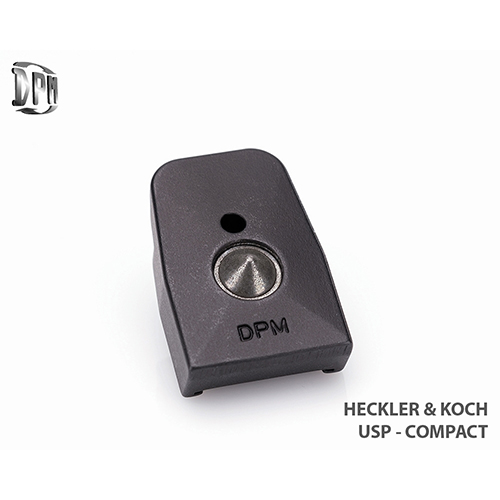 Hliníková patka na zásobník Hekler & Koch USP COMPACT ALUMINUM BLACK T6 Aircraft Hard Coat Anodized