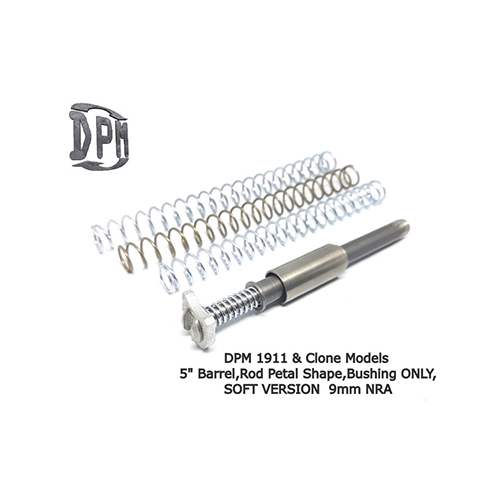 Vratná pružina DPM pro 1911 5" Inch Barrel & Clones "BUSHING" 9mm NRA (Soft version)