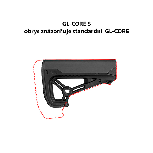 FAB GL-CORE S Compact Stock - Black