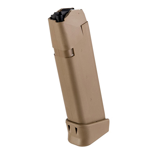 Glock 19X 17-round Magazine with Base Plate for 9mm (FDE)