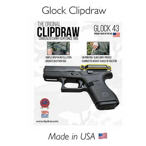 Spona na skryté nošení pro Glock 43 / 43X / 48