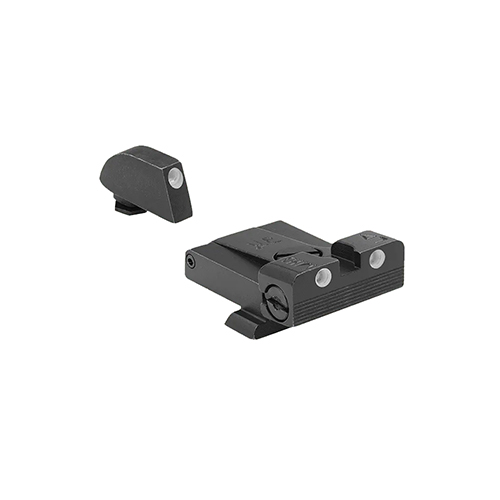 Tritiová stavitelná mířidla pro Glock 17/19 Mepro Tru-Dot - zelená muška / zelené hledí