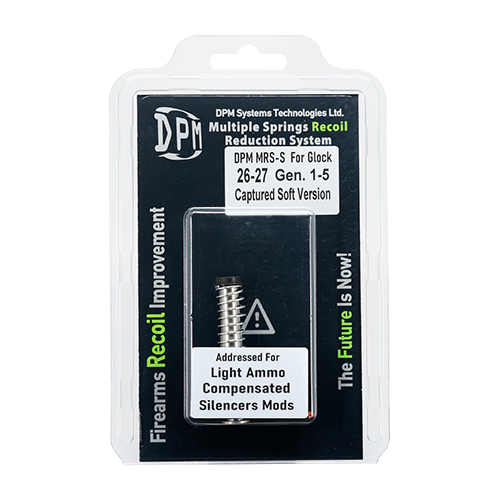 DPM Recoil Springs for Glock 26 & 27 Soft Version (Gen1, Gen2, Gen3, Gen4, Gen5) Special Edition for compensators and silencers CAPTURED
