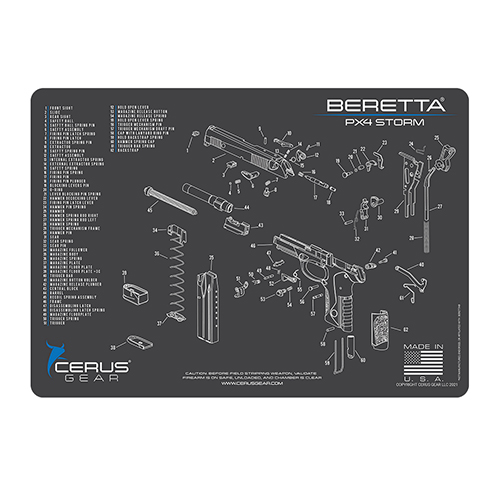 Cerus Gear Cleaning Mat for Beretta PX4 Pistols – Gray