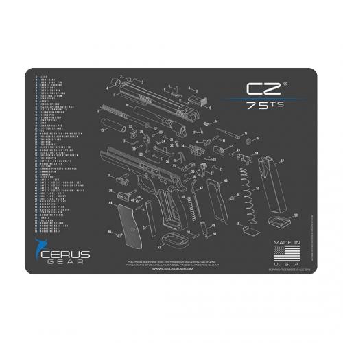 Cerus Gear Cleaning Mat for CZ 75 Pistols – Gray