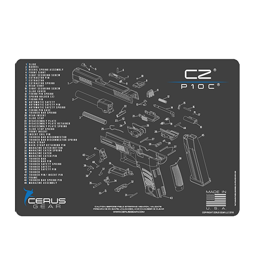 Cerus Gear CZ P-10 C Schematic ProMat – Charcoal Gray
