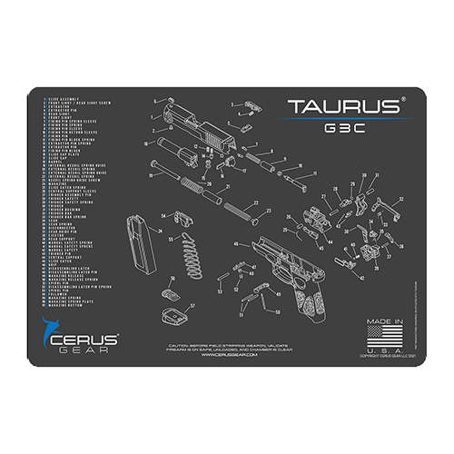 Podložka pro čištění zbraní TAURUS G3C SCHEMATIC CHAR GRAY