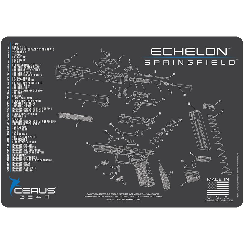 SPRINGFIELD ECHELON SCHEMATIC CHAR GRAY