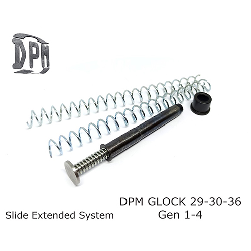 DPM Recoil Springs for Glock 29, 30, 30SF, 36 All Gen (Gen1, Gen2, Gen3, Gen4, Gen5)Slide Extended System