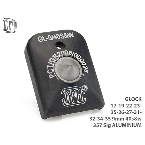 Hliníková patka na zásobník s rozbíječem oken pro Glock 17, 19, 22, 23, 25, 34, 35