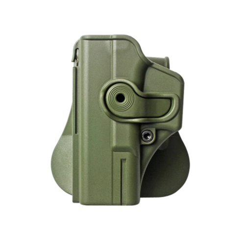 Polymerové pouzdro IMI Defense pro Glock 19/23/32 pro leváka s pádlem - zelené