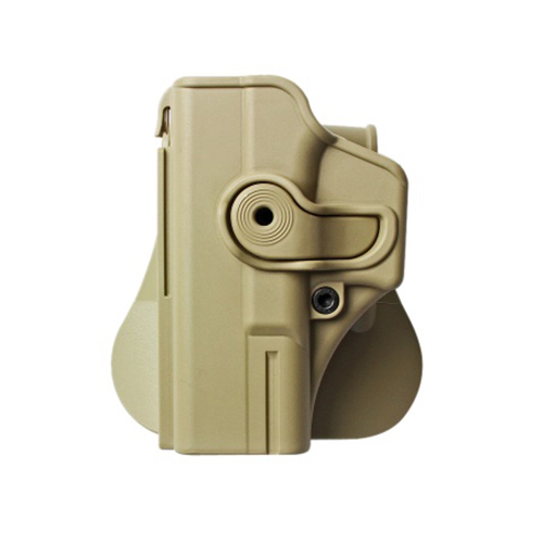Polymerové pouzdro IMI Defense pro Glock 19/23/32 pro leváka s pádlem - pískové