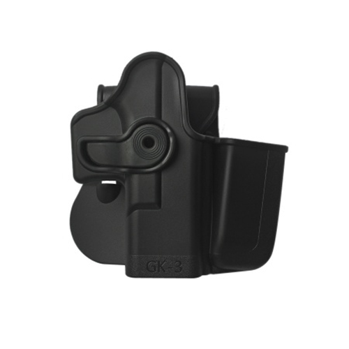 GK3 polymerové pouzdro IMI Defense pro Glock s integrovaným zásobníkovým pouzdrem - černé