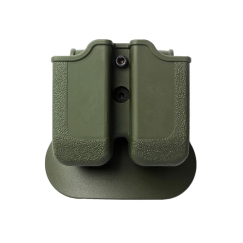 MP00  - polymerové pouzdro IMI Defense na 2 zásobníky s pádlem (Glock 17, 19atp), Beretta PX4 Storm, H&K P30, VP9 - zelené