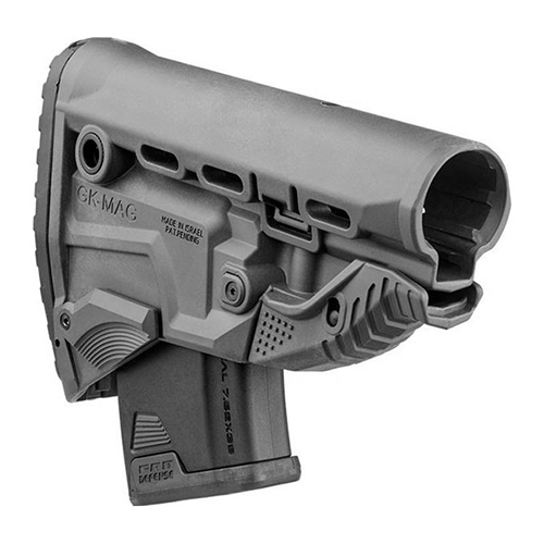 FAB GK-MAG Stock with 10-Round Magazine for AK/AKM - Black