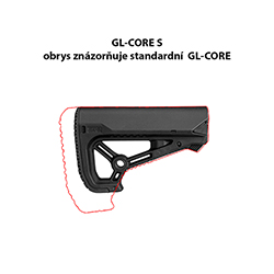 Samostatná pažba GL-CORE S kompaktnějších rozměrů - černá