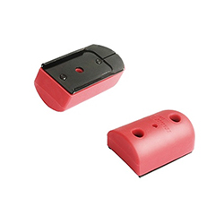 Pogumovaná patka na kovové zásobníky (9mm .40 .357) - červená
