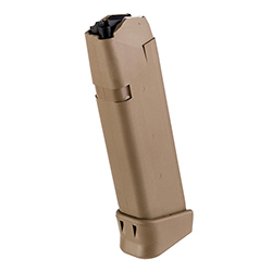 Originální zásobník Glock 19X na 17+2 ran s botkou 9mm - pískový
