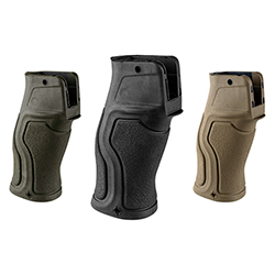 Ergonomická pistolová pogumovaná rukojeť pro M4 / AR-15 (bez bobřího ocasu) černá